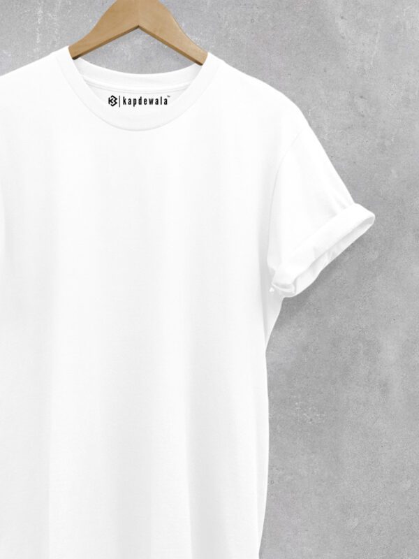 solid white plain tshirt