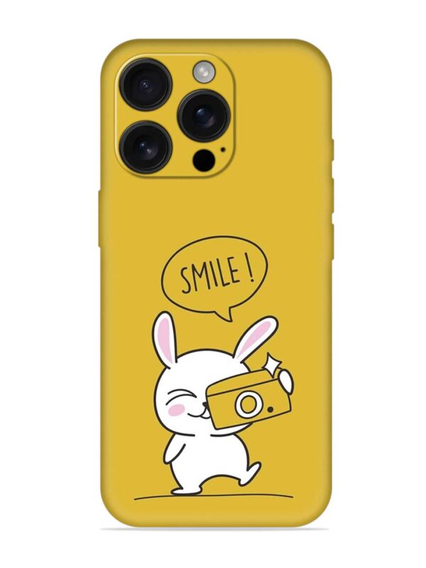 Hey Smile Please Embossed Soft Silicone Case for Apple Iphone 16 Pro Max